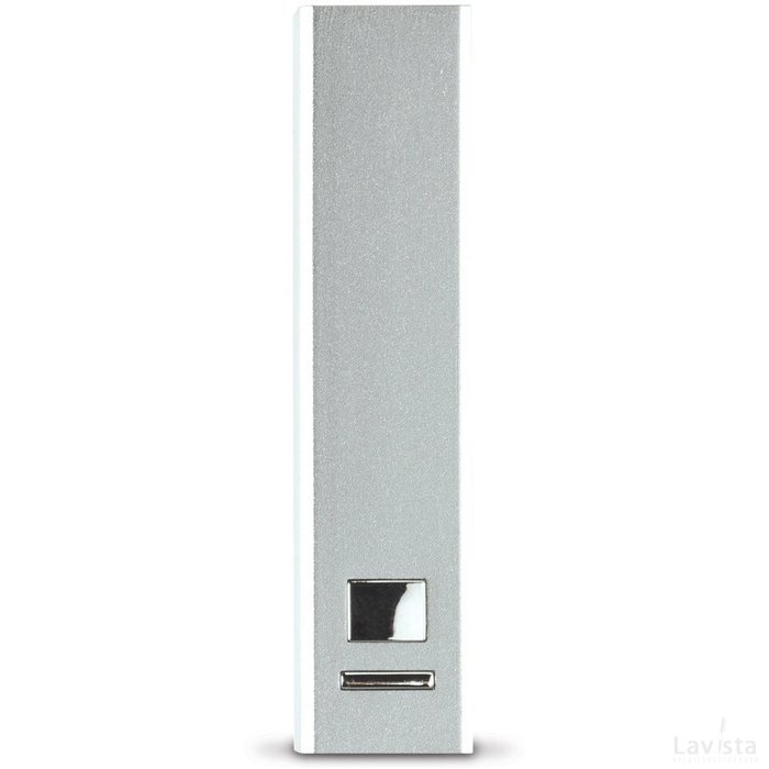 Powerbank aluminium 2200mAh zilver