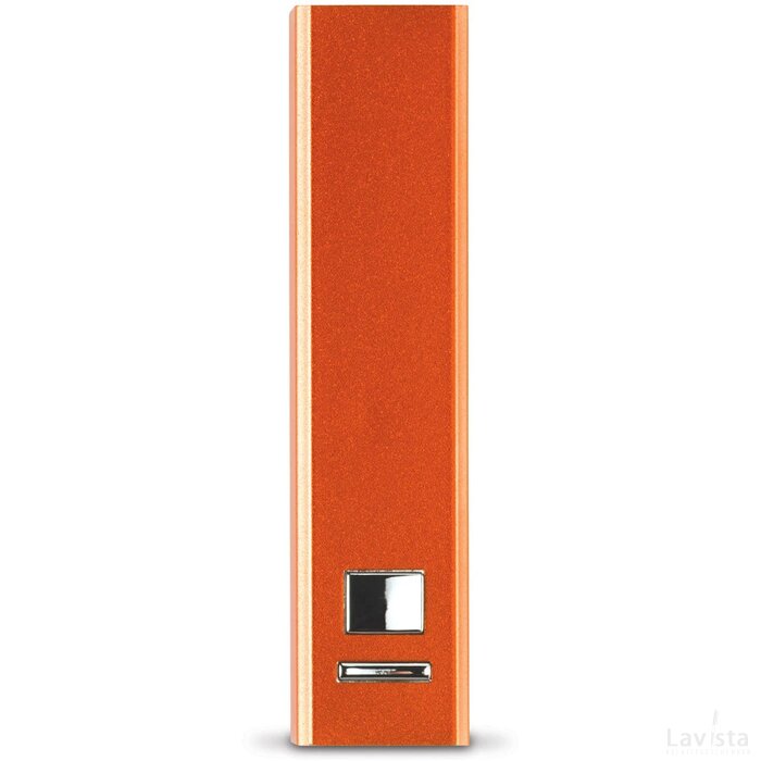 Powerbank aluminium 2200mAh oranje