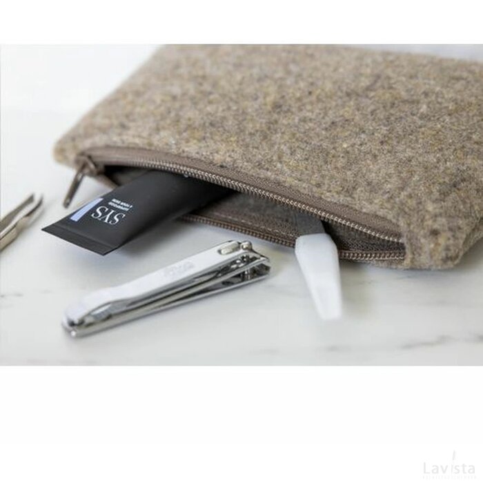 Recycled Felt Case Etui Taupe