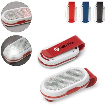 Fietslamp click-on blauw / wit