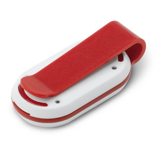 Fietslamp click-on rood / wit