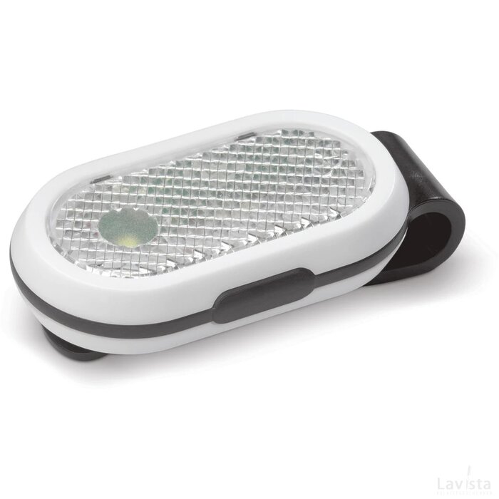 Fietslamp click-on zwart / wit