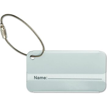 Bagagelabel Taggy mat zilver