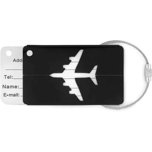 Kofferlabel Fly tag zwart