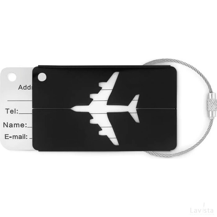 Kofferlabel Fly tag zwart