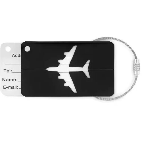 Kofferlabel Fly tag zwart