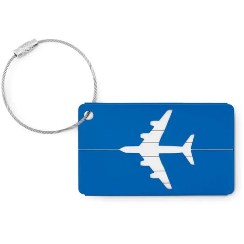 Kofferlabel Fly tag royal blauw