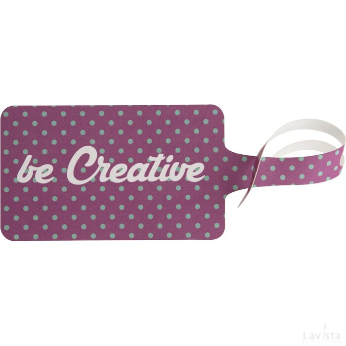 London Custom Made Kofferlabel Wit