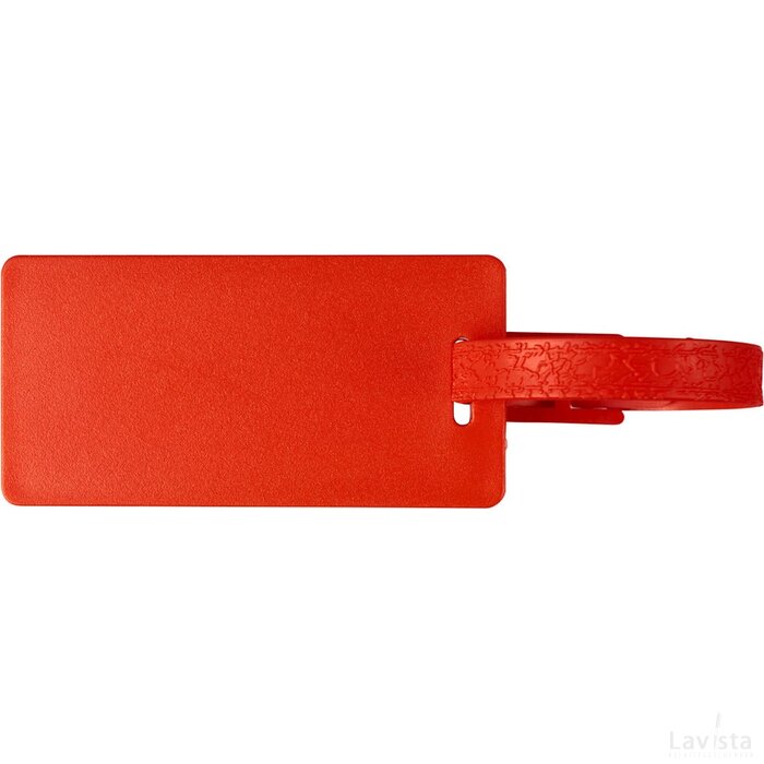 River window bagagelabel met venster Rood