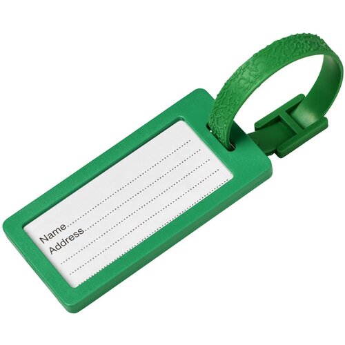 River window bagagelabel met venster Groen