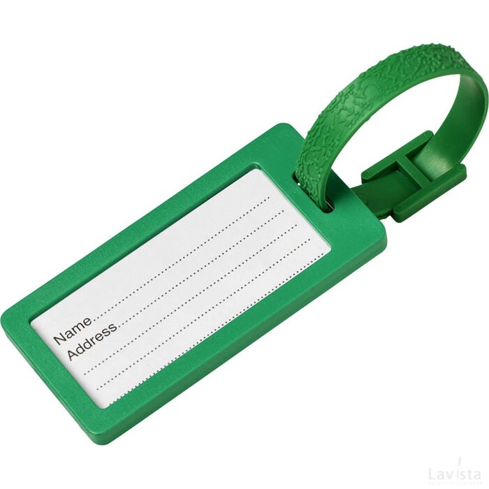 River window bagagelabel met venster Groen
