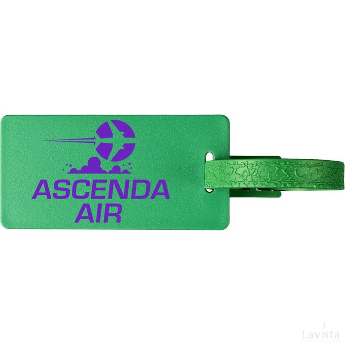 River window bagagelabel met venster Groen