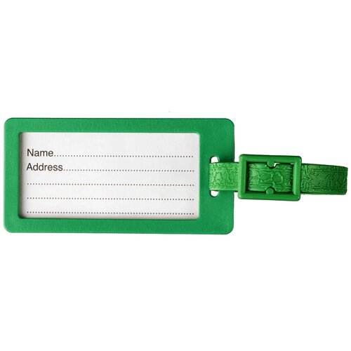 River window bagagelabel met venster Groen