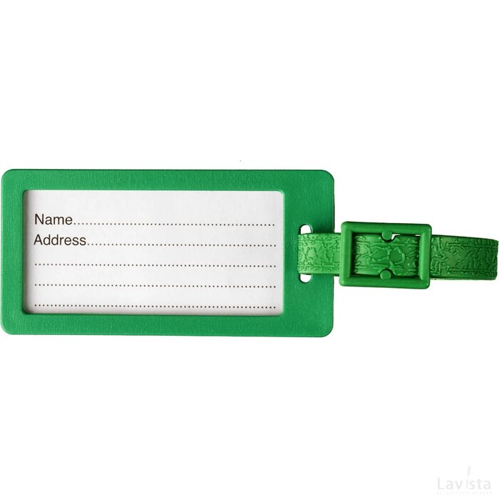 River window bagagelabel met venster Groen