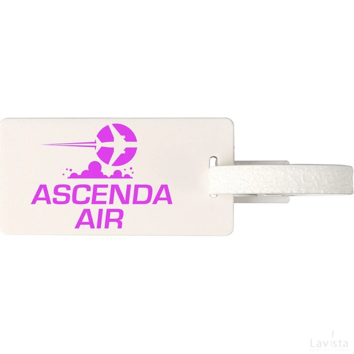 River window bagagelabel met venster Wit