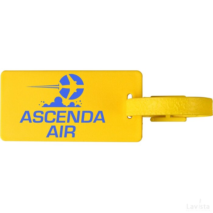 River window bagagelabel met venster geel Geel