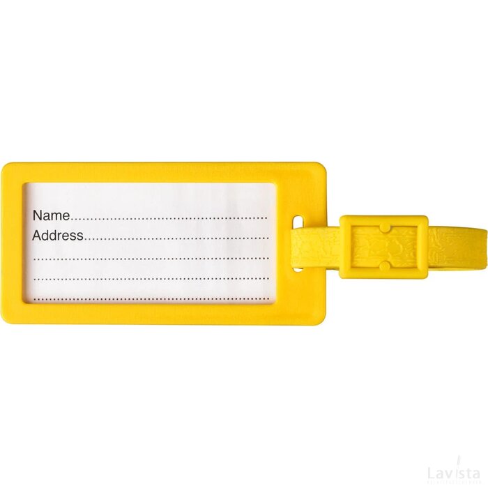 River window bagagelabel met venster geel Geel