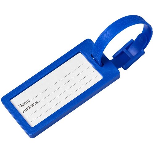 River window bagagelabel met venster blauw Blauw