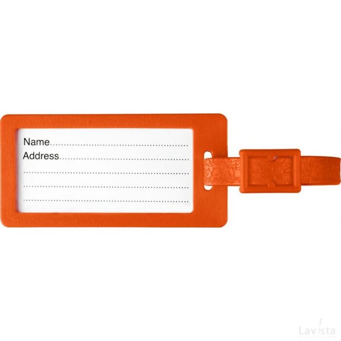 River window bagagelabel met venster Oranje