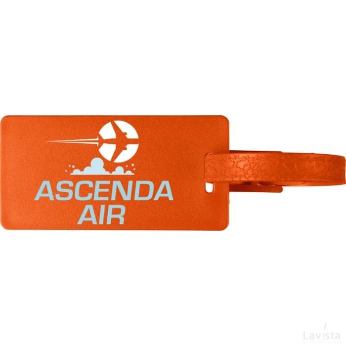 River window bagagelabel met venster Oranje