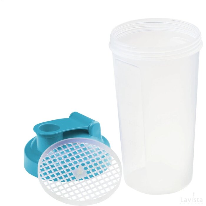 Shaker Proteïn Drinkbeker Turquoise/Grijs