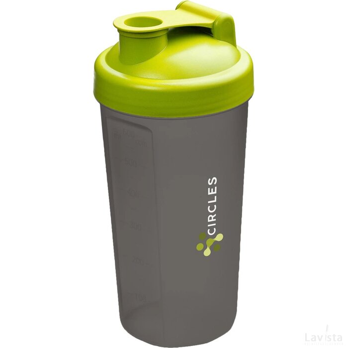 Shaker Proteïn Drinkbeker Limegroen/Grijs