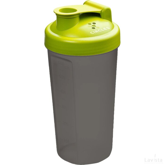 Shaker Proteïn Drinkbeker Limegroen/Grijs