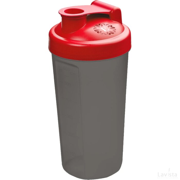 Shaker Proteïn Drinkbeker Rood/Grijs