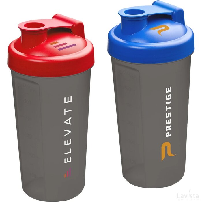 Shaker Proteïn Drinkbeker Rood/Grijs