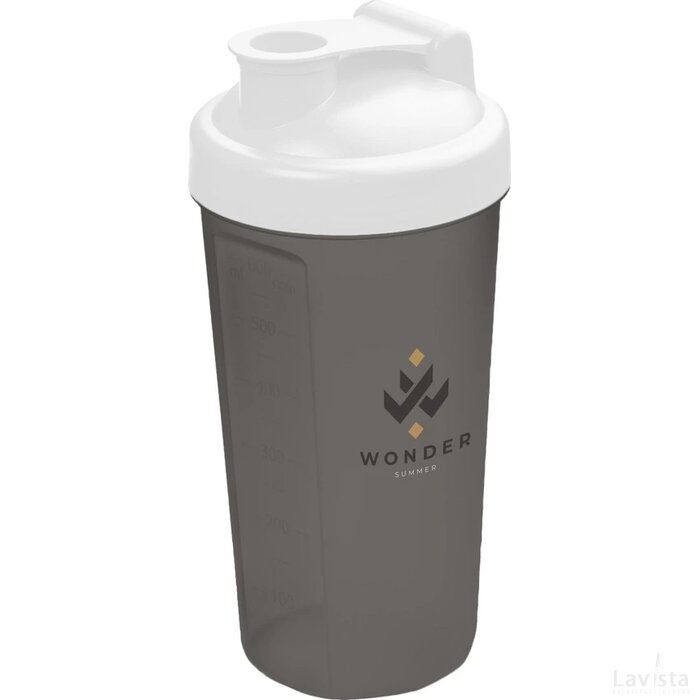 Shaker Proteïn Drinkbeker Wit/Grijs