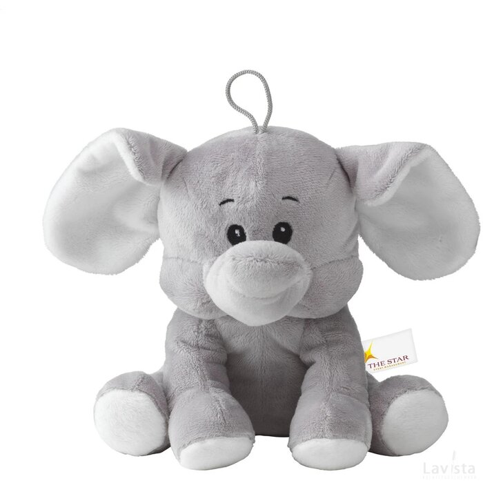 Olly Pluche Olifant Knuffel Grijs