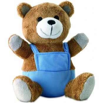 Pluchen teddybeer Nico blauw Pluchen teddybeer Nico blauw