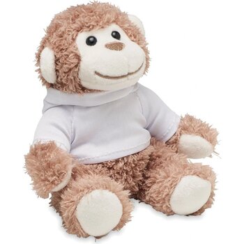 Pluchen aap Lenny wit Pluchen aap Lenny wit