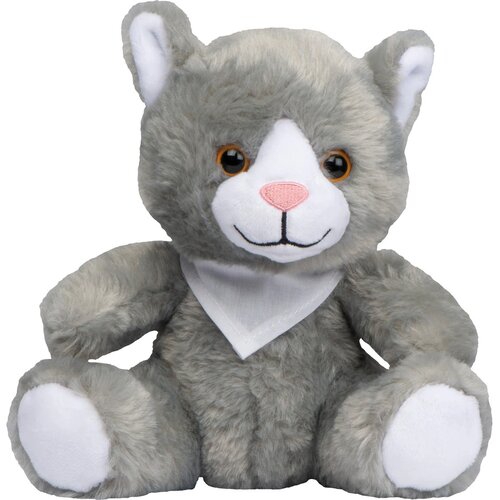 Pluche beestje Kat grijs silvergrey