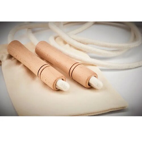Katoenen springtouw Jump beige