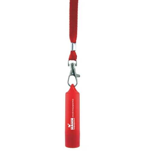 Lippenbalsem lanyard rood