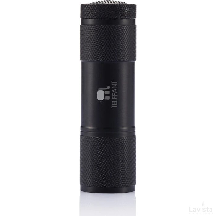 Quattro zaklamp zwart