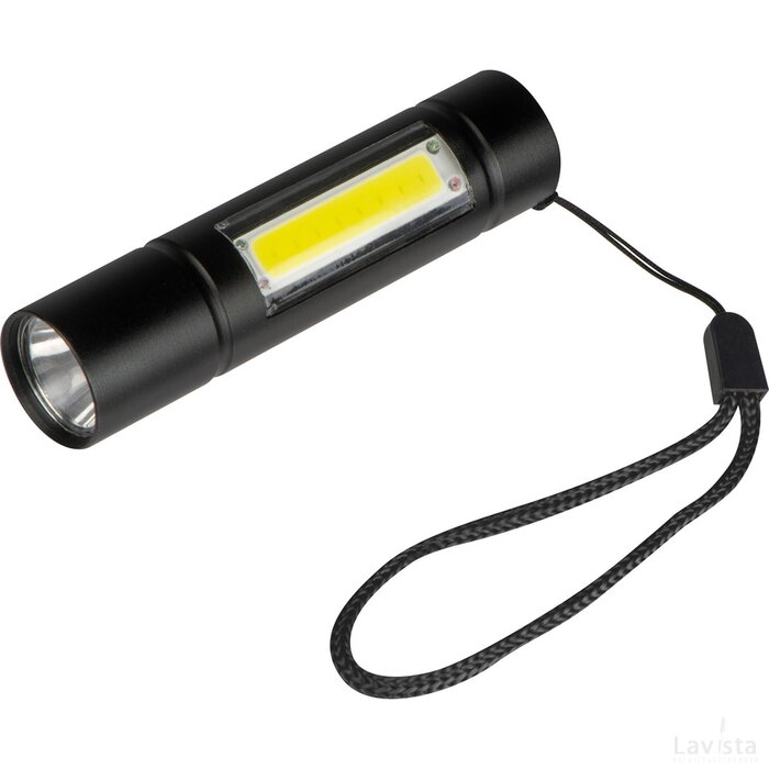 Accu zaklamp zwart