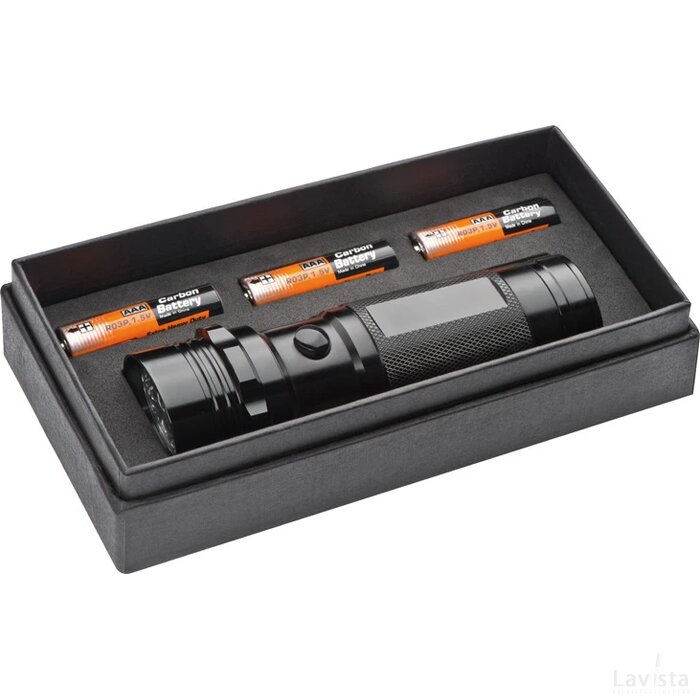 Zaklamp Noel Woldegk zwart