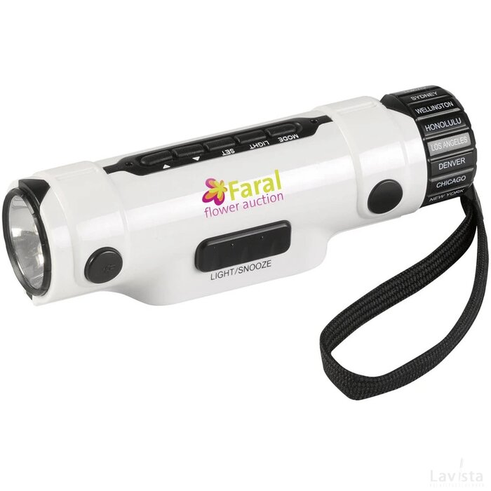 Traveltime 2-In-1 Zaklamp Wit