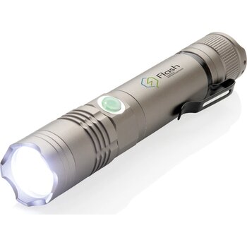 Herlaadbare 3W zaklamp grijs Herlaadbare 3W zaklamp grijs