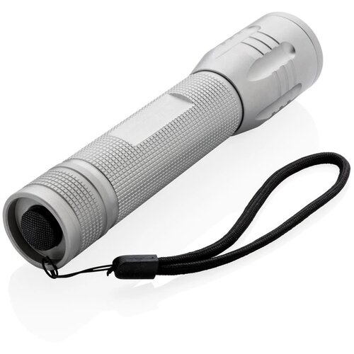 3W CREE zaklamp groot grijs, zwart