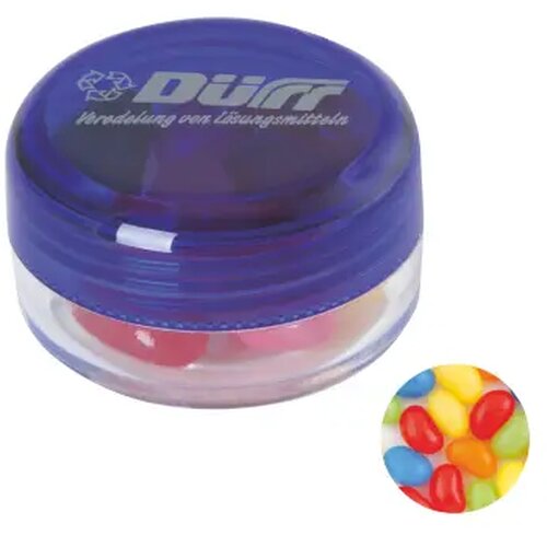 Kunststof rond potje met deksel jelly beans