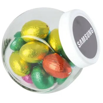Glazen snoeppot 395 ml gevuld met snoep