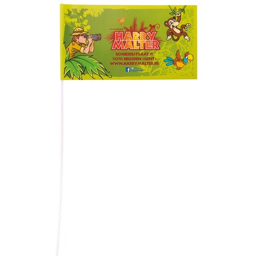 Zwaaivlaggetjes 150 g/m2 MC gesatineerd vlaggenpapier.