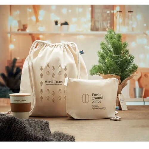 Fairtrade toilettas Osole cos beige