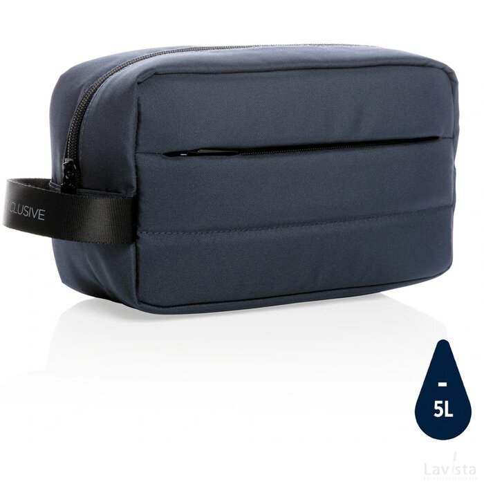 Impact AWARE™ RPET toilettas donkerblauw