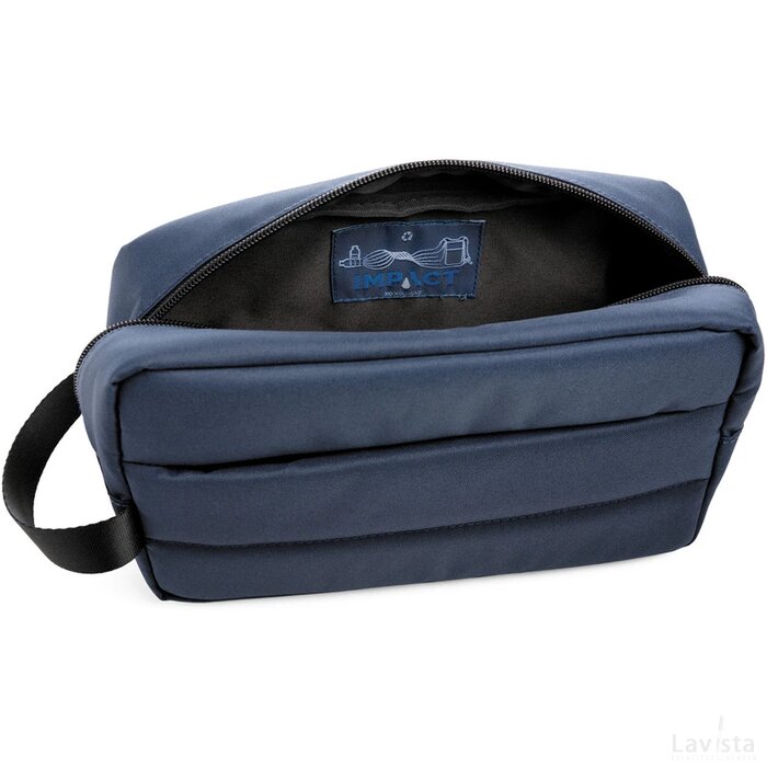 Impact AWARE™ RPET toilettas donkerblauw