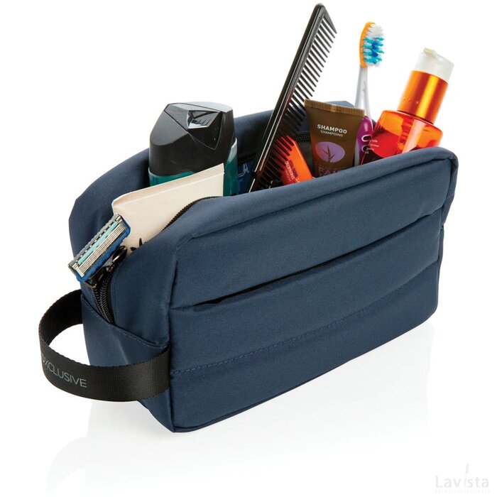 Impact AWARE™ RPET toilettas donkerblauw