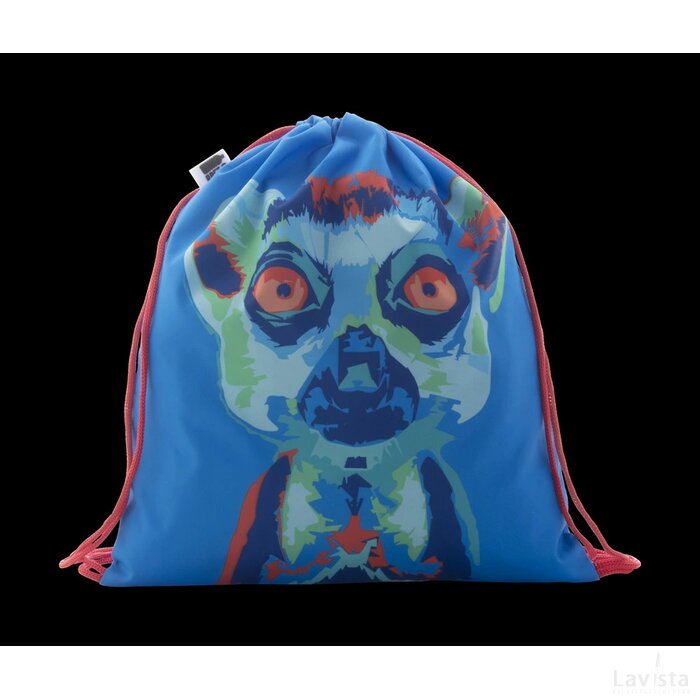 Creadraw Kids Rpet Custom Made Gemaakte Tas Met Trekkoordsluiting Voor Kinderen Rood